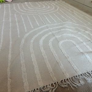 Urban outfitters home rainbow cream rug